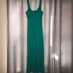 L multipurpose Teal Long Stretchy Dress